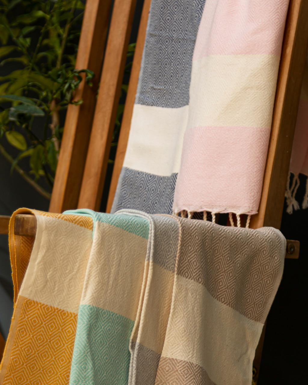 DIAMANT Hammam Towel, Beach Towel, Pestemal - Yellow-4