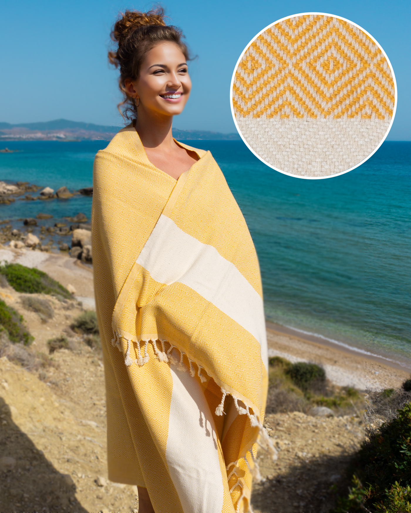FJELVA Sun Ritual Towel – Golden Dawn Edition