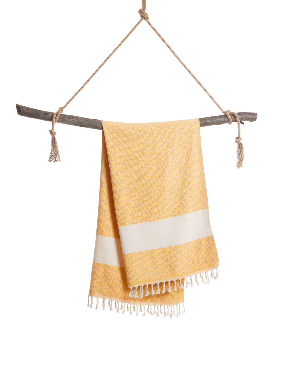 DIAMANT Hammam Towel, Beach Towel, Pestemal - Yellow-3