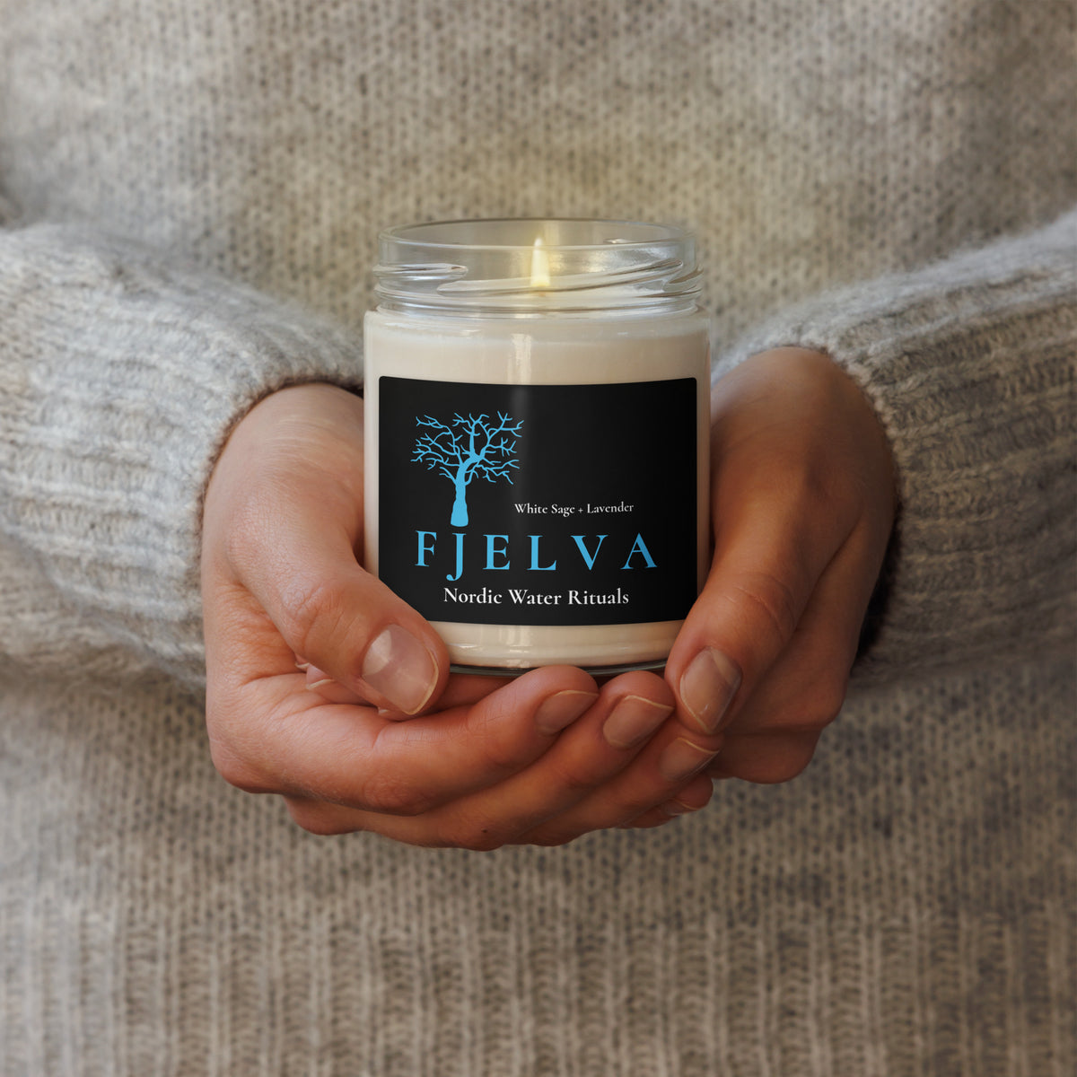 FJELVA White Sage & Lavender Ritual Candle